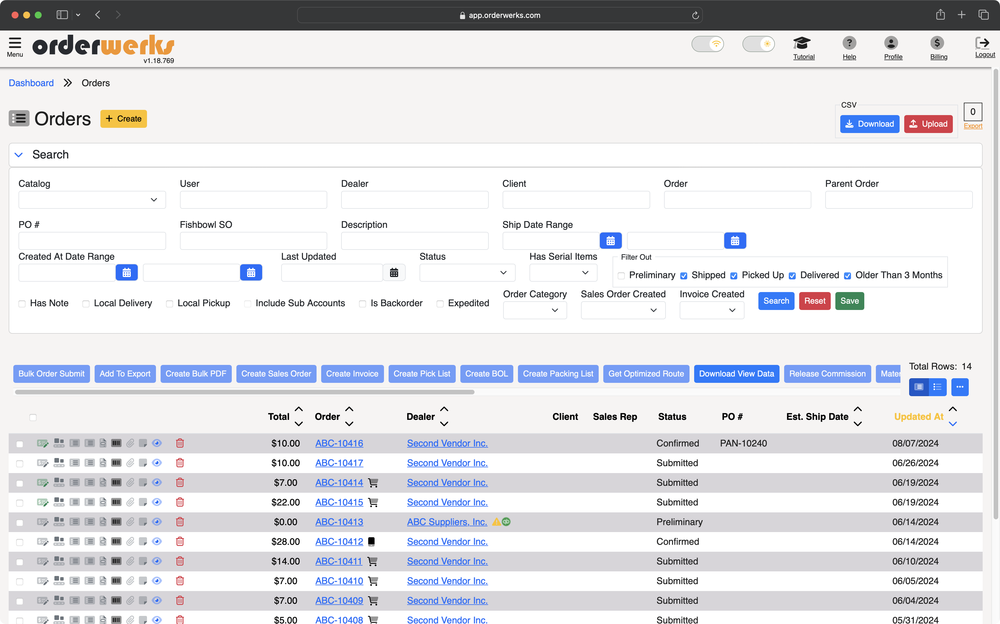 Order Management