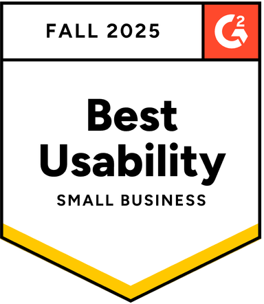 G2 Best Usability Small Business Fall 2025